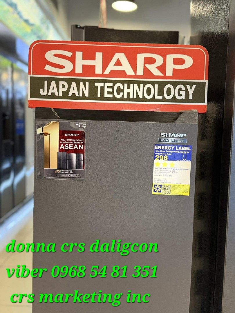 Sharp refrigerator (Category: Refrigerators and Freezers) located in Manila. Submitted by donnasagao03665 (Listing ID 1415769292, Image 1). Description: 🟧 SHARP REF / DIRECT COOL INVERTER SJDL53DXSRG 🟧 DIRECT COOL INVERTER SJDL53DXSRG 5.3 - 11,300 PRICE MAY CHANGE WITHOUT PRIOR NOTICE 1 YR WARRANTY PARTS AND SERVICE 10 YRS WARRANTY ON COMPRESSOR SHARP HOME SERVICE BRANDNEW AND SEALED CRS MARKETING INC CAIMITO PLACE CALOOCAN CASH ON DELIVERY, GC