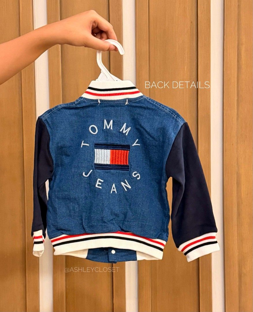 Tommy 3 in 1 set (Category: Babies & Kids Fashion) located in Manila. Submitted by aleicollection2 (Listing ID 1415802802, Image 2). Description: — tommy terno (tshirt/pants/jacket) size 12-18m✅ ₱599💸.