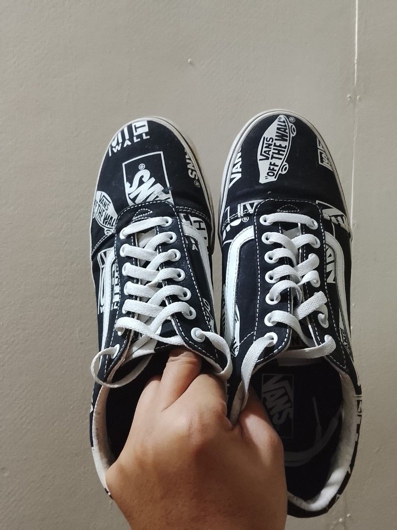 Vans Ward Black and White Sneakers (Category: Sneakers) located in Mauban. Submitted by danielpasamba (Listing ID 1415800590, Image 2). Description: - Vans Ward sneakers - Black and white color - Unique graphic design - Size 11 -Original price is 3998 php - Original box included - Signs of wear on soles - Some wear on sides, slight sole seps - White laces.