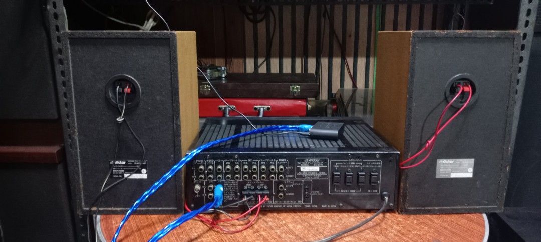 Victor Mini Amplifier (Category: Soundbars, Speakers & Amplifiers) located in Manila. Submitted by josephzila93964 (Listing ID 1415747728, Image 2). Description: For sale Php.2,700 only Victor Mini Amplifier AX-E770 100v 100w working Good condition Issues, No display, Input auxillary only other inputs " as is " Free 1 pair victor speaker Not brand new Used from Japan 🇯🇵 .