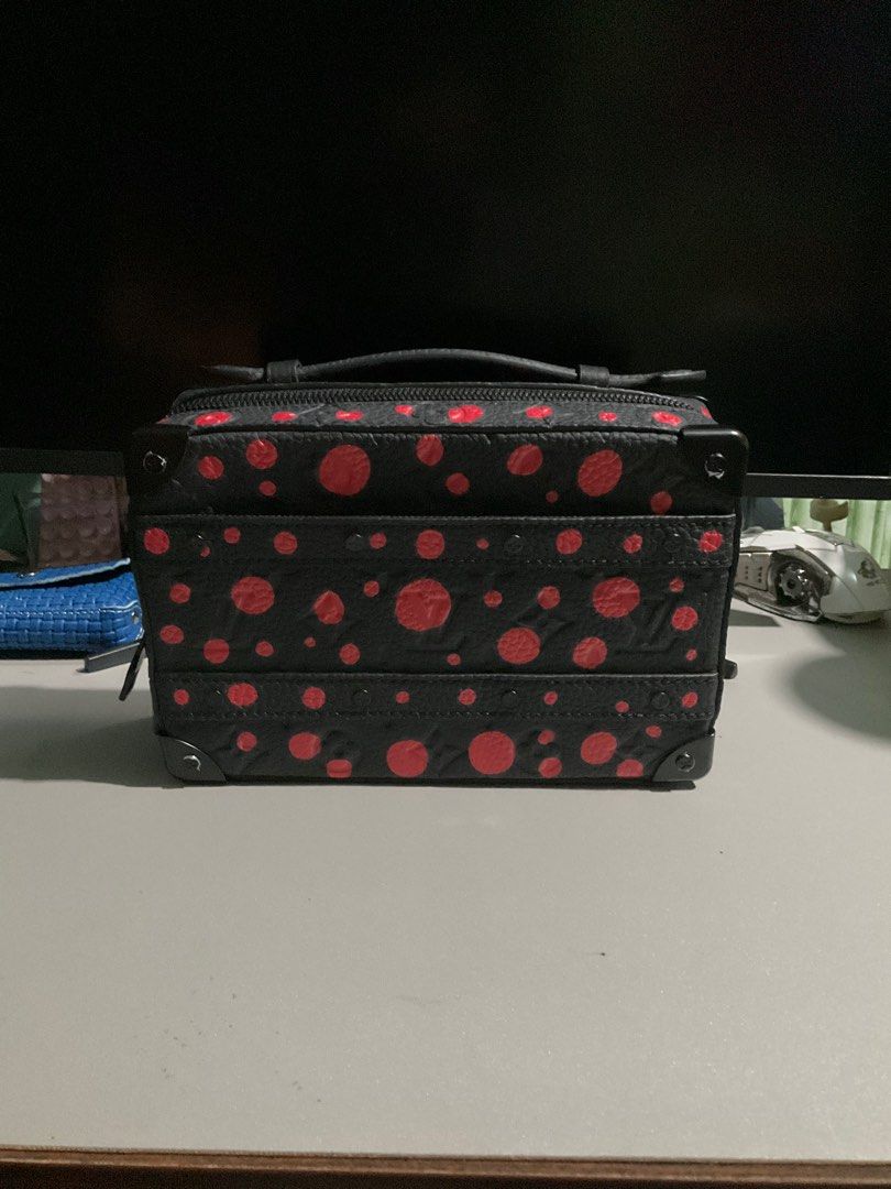 Yayoi Kusama x LV Soft Trunk bag (Category: Luxury Bags & Wallets) located in Cabuyao City. Submitted by gerlieluxurycloset2024 (Listing ID 1415738300, Image 1). Description: Brand: LV Color: Black and Red Style: Soft Trunk Coded: ✅ ( just pm me) Material used: Empriente Leather Condition: Rank A+ no visible scratches and indentations Source: Hongkong Inclusion: dust bag, paper work only Price is negotiable,pm me if interested! .