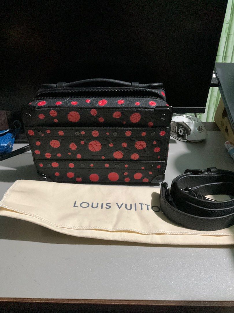 Yayoi Kusama x LV Soft Trunk bag (Category: Luxury Bags & Wallets) located in Cabuyao City. Submitted by gerlieluxurycloset2024 (Listing ID 1415738300, Image 3). Description: Brand: LV Color: Black and Red Style: Soft Trunk Coded: ✅ ( just pm me) Material used: Empriente Leather Condition: Rank A+ no visible scratches and indentations Source: Hongkong Inclusion: dust bag, paper work only Price is negotiable,pm me if interested! .