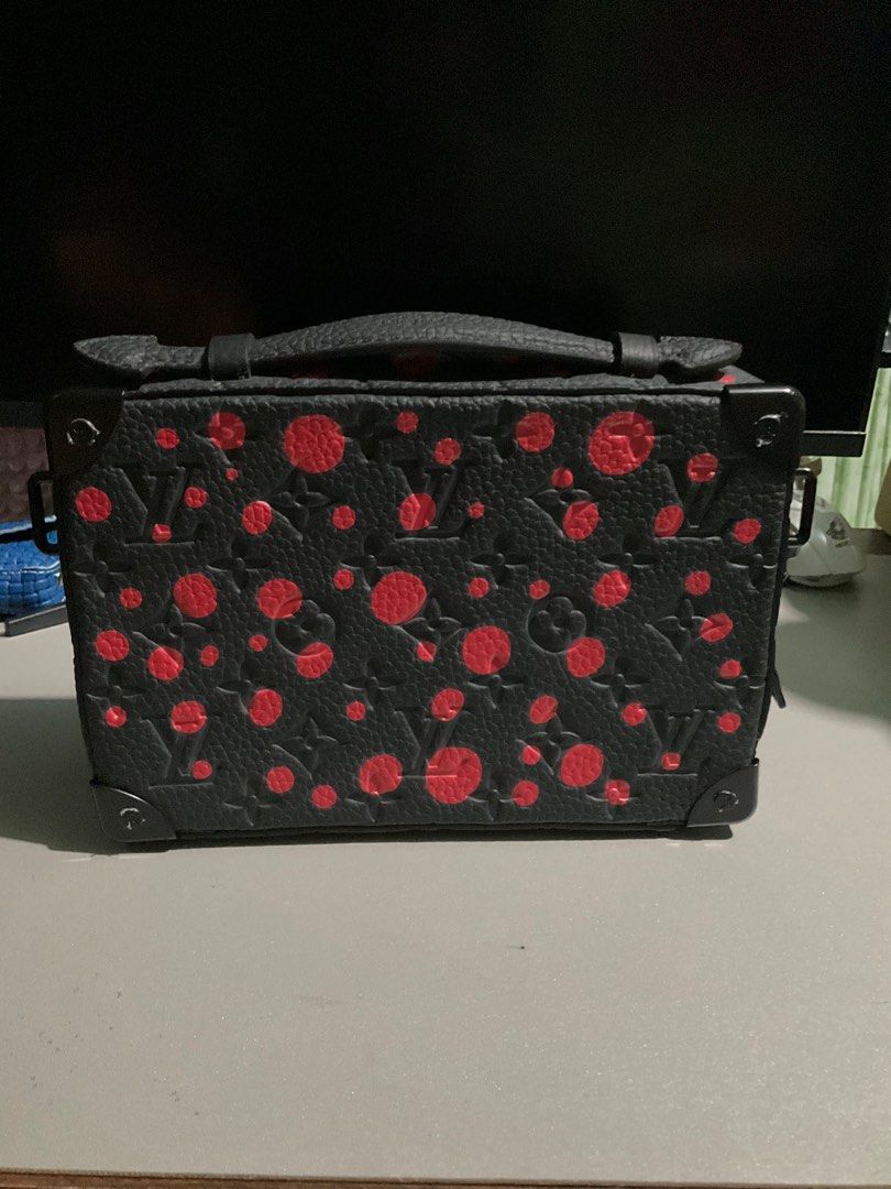 Yayoi Kusama x LV Soft Trunk bag (Category: Luxury Bags & Wallets) located in Cabuyao City. Submitted by gerlieluxurycloset2024 (Listing ID 1415738300, Image 2). Description: Brand: LV Color: Black and Red Style: Soft Trunk Coded: ✅ ( just pm me) Material used: Empriente Leather Condition: Rank A+ no visible scratches and indentations Source: Hongkong Inclusion: dust bag, paper work only Price is negotiable,pm me if interested! .