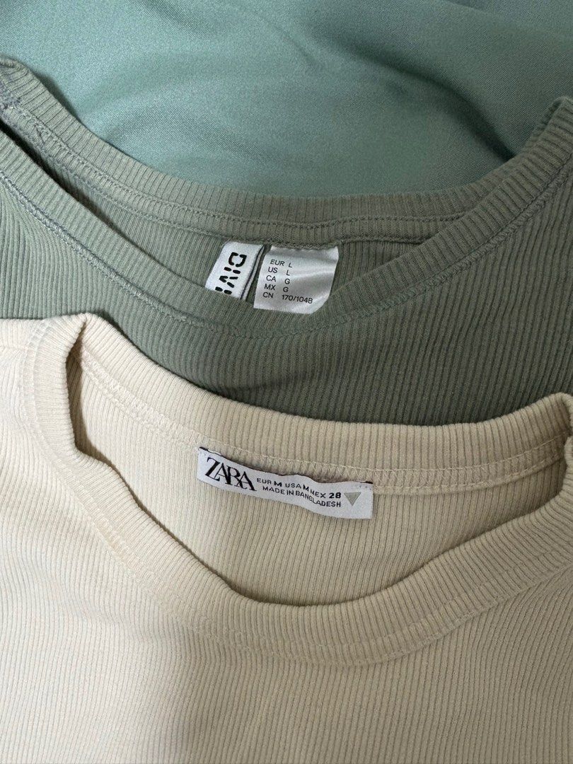 Zara and H&M Shirt Set (Category: Shirts) located in Rizal. Submitted by tiny_tidy (Listing ID 1415638421, Image 1). Description: Zara Shirt - Large H&M Shirt - Medium.