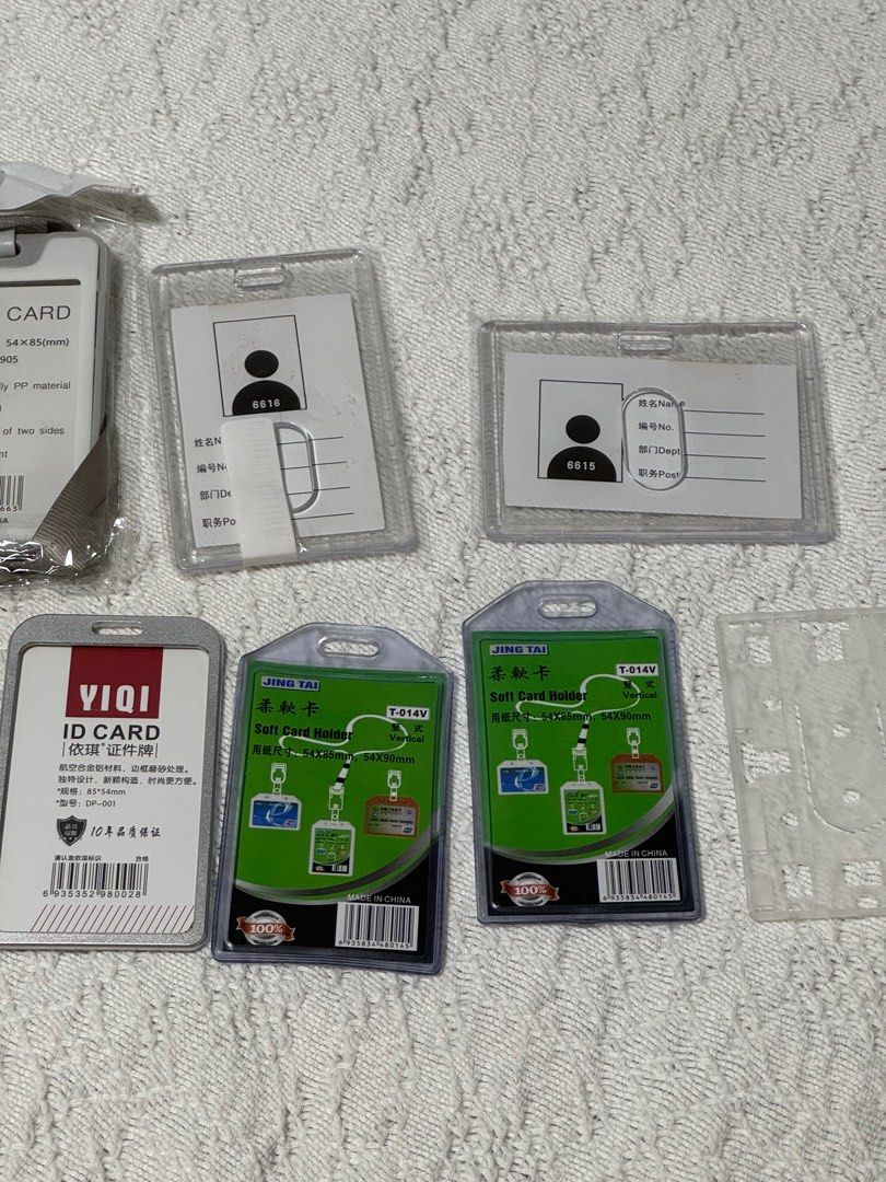 ALL Assorted ID Card Holders (Category: Everything Else Others) located in Mandaluyong City. Submitted by mainesells_ (Listing ID 1416005939, Image 3). Description: - PVC, Acrylic, Plastic - Take all for ₱100 - RFS: All are extras lang here.