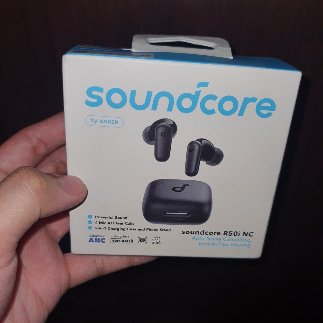 Anker Soundcore R50i NC Earbuds (Category: Earphones) located in Pasig City. Submitted by fast-ship (Listing ID 1415946491, Image 3). Description: Hello, If you have any questions related to the item, please just message it in a list form so I can answer all at once and let me know when will you be planning in buying it. I typically do not respond on questions already answered to save time. Please read all details for faster transaction. For sale