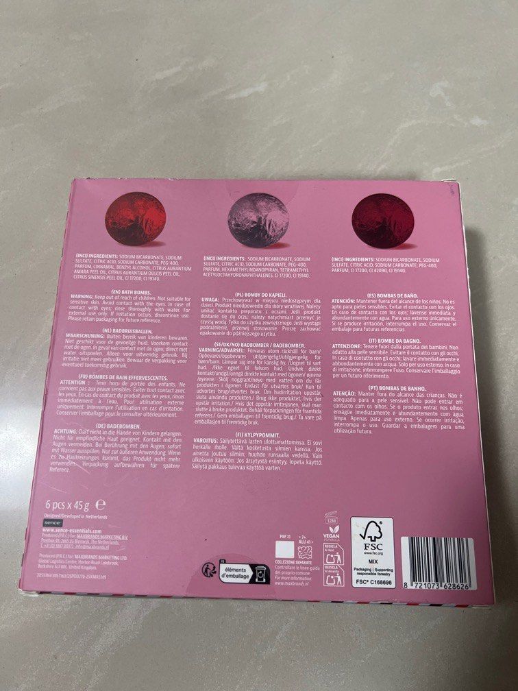 Bath bombs （分類：沐浴及身體護理 - 沐浴）位於 Hong Kong。 由 goodforkyc 提交（商品編號 1415967724，圖片 2）。簡介： Sence 6 bath bomb。