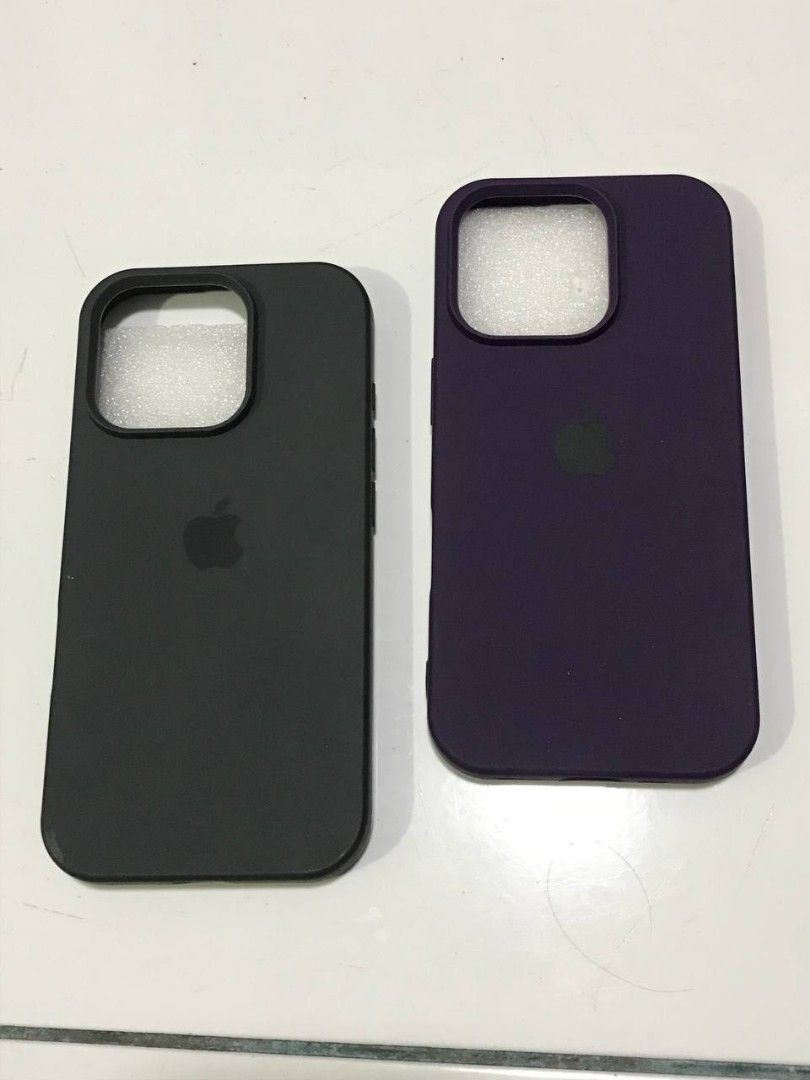 Black And Dark Purple IPhone 16 pro Case (Category: Cases & Sleeves) located in Manila. Submitted by loveeroded (Listing ID 1415962699, Image 2). Description: - iPhone 16 Pro cases available. - Colors: Black and Dark Purple. - Perfect condition. - Simple and stylish design. -100 for both.