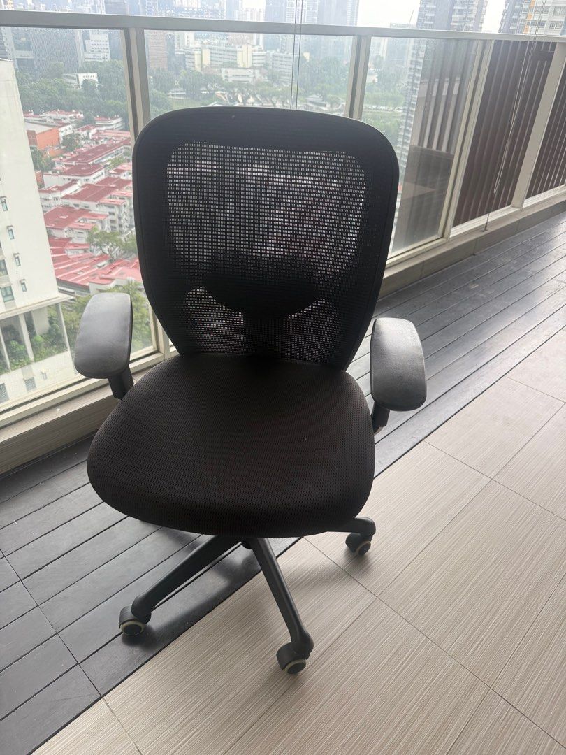 Black Ergonomic Office Chair, Furniture & Home Living, Furniture ...