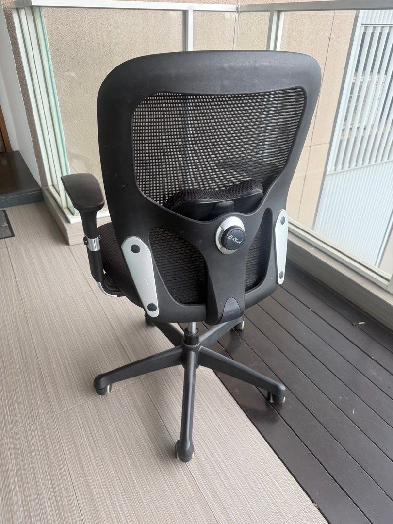 Black Ergonomic Office Chair, Furniture & Home Living, Furniture ...