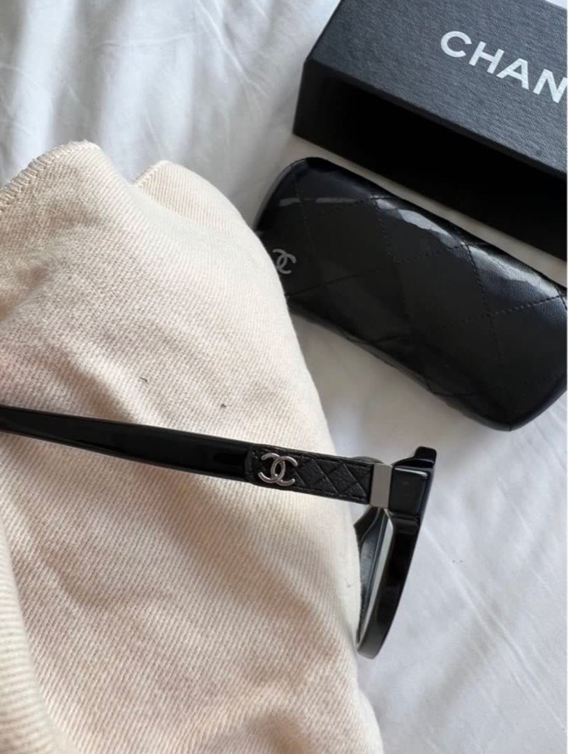 Chanel Eyeglasses (Category: Luxury Accessories) located in Taguig. Submitted by Sweettooth888 (Listing ID 1415994424, Image 2). Description: Chanel Eyeglasses Comes with case and box. *The outside of the case, as it is not leather, has developed storage damages over time. But the inside of the case is still the same. *You may see it personally, just message me. Serious buyers only please. Thank you. .