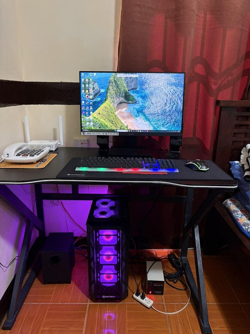 Complete ready to use PC- SET (No Issue) (Category: Desktops) located in Rosario. Submitted by caryllpascua (Listing ID 1415884909, Image 3). Description: PC SPECS: *AMD Ryzen 5 5600G (6 cores/ 12Threads) *AMD Radeon Graphics Processor (12 CPU's, 3.9GHz) *16GB DDR4 RAM/ 128SSD + 1TB HDD INCLUSIONS: *MSI 27" Monitor - 75Hz *Gaming Table *Gaming Chair *Speaker Set (Edifier) CONDITION: *No Issue/ Smooth Performance *Good for work, online classes, es