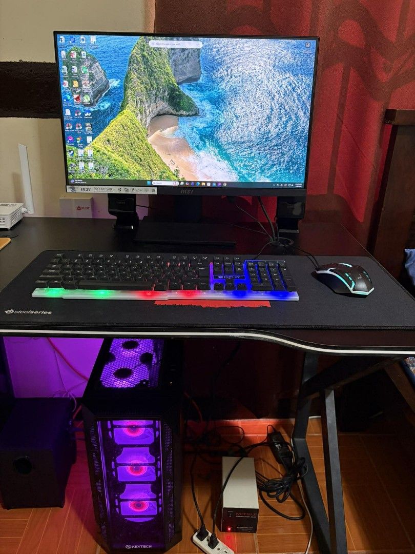 Complete ready to use PC- SET (No Issue) (Category: Desktops) located in Rosario. Submitted by caryllpascua (Listing ID 1415884909, Image 2). Description: PC SPECS: *AMD Ryzen 5 5600G (6 cores/ 12Threads) *AMD Radeon Graphics Processor (12 CPU's, 3.9GHz) *16GB DDR4 RAM/ 128SSD + 1TB HDD INCLUSIONS: *MSI 27" Monitor - 75Hz *Gaming Table *Gaming Chair *Speaker Set (Edifier) CONDITION: *No Issue/ Smooth Performance *Good for work, online classes, es