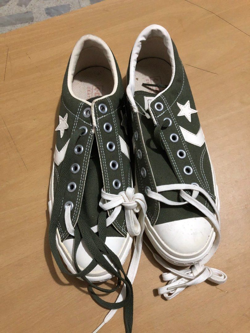Converse Star Player 76 Forest Green (Category: Sneakers) located in Cebu City. Submitted by dmquery (Listing ID 1415897723, Image 2). Description: Converse Star Player 76 Color: Forest Green Size 7 Womens Brandnew and original Bought in Japan. Never been used and na stock lang. No box .