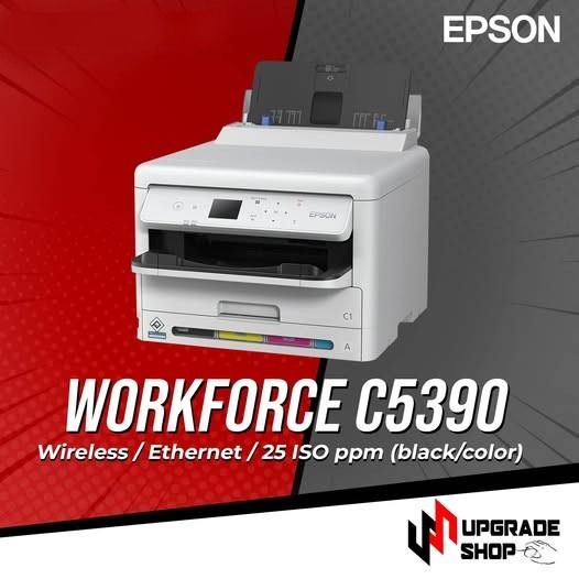 Epson Workforce C5390 | 5390 (C5290 replacement model) (Category: Printers, Scanners & Copiers) located in Quezon City. Submitted by printer_supplies_provider (Listing ID 1415834942, Image 1). Description: Epson WorkForce Pro WF-C5390 Wi-Fi Duplex Inkjet Printer -Lowest power consumption in its class3 - Recommended monthly print volume of 5,000 pages - 25 ISO ppm (black/color)†; fast first page out - Wireless, Ethernet, PCL4/PS3 - Auto 2-sided pr