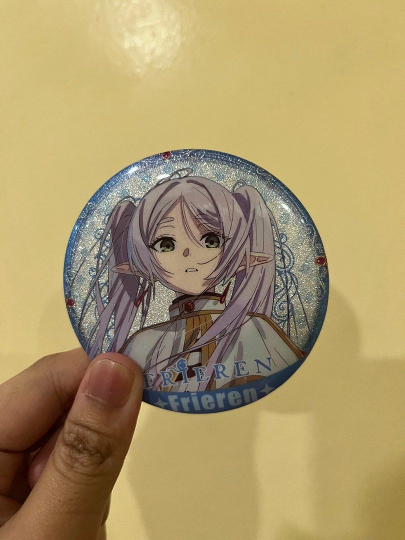 Frieren Anime Bag Pin (Category: Character Goods) located in Baguio. Submitted by cssidy (Listing ID 1415962755, Image 1). Description: - Frieren anime pin - Safety pin backing -Good for ita bags, etc. - Issue: Back has some rust, see the last picture for reference Mode of Payment: Gcash.