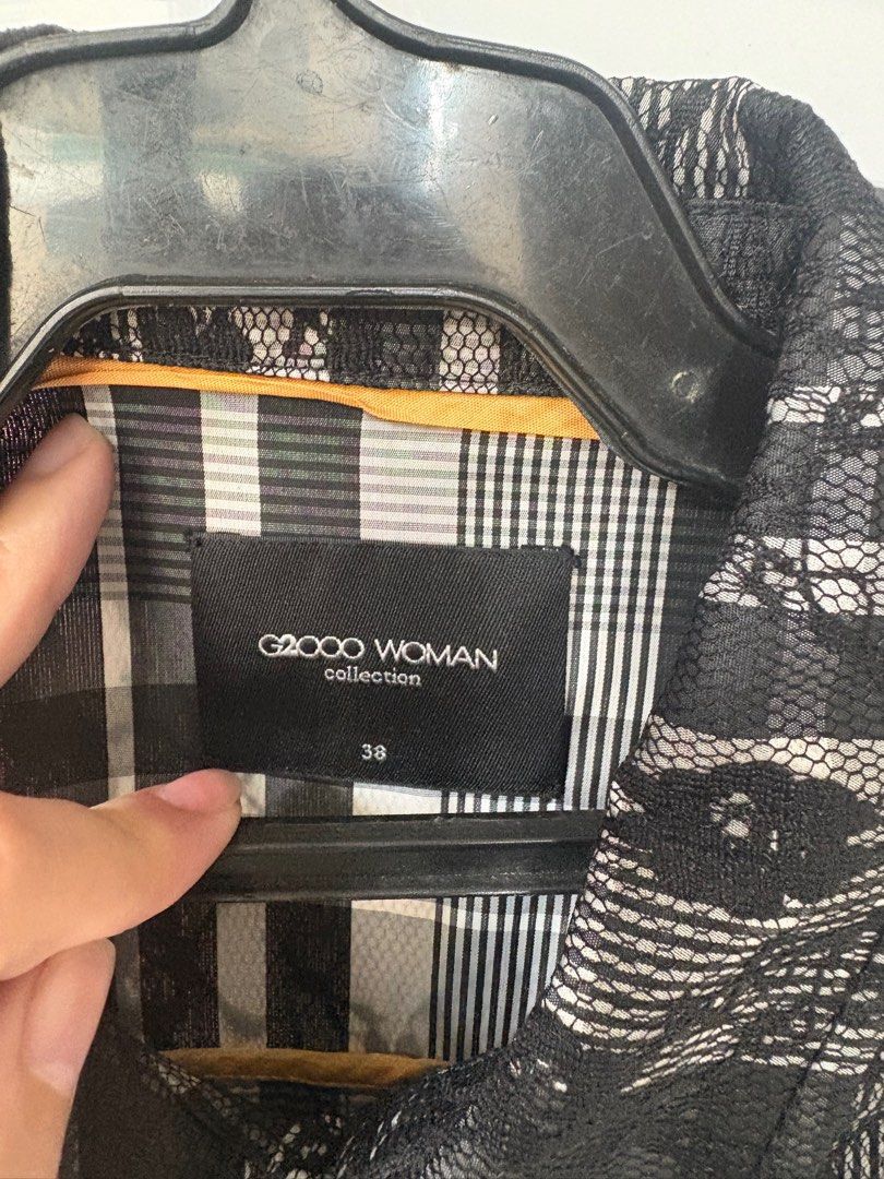 G2000 jacket with lace trim (Category: Coats, Jackets and Outerwear) located in Pasig City. Submitted by decluttering.always (Listing ID 1415836884, Image 2). Description: pickup from pasig buyer to arrange.