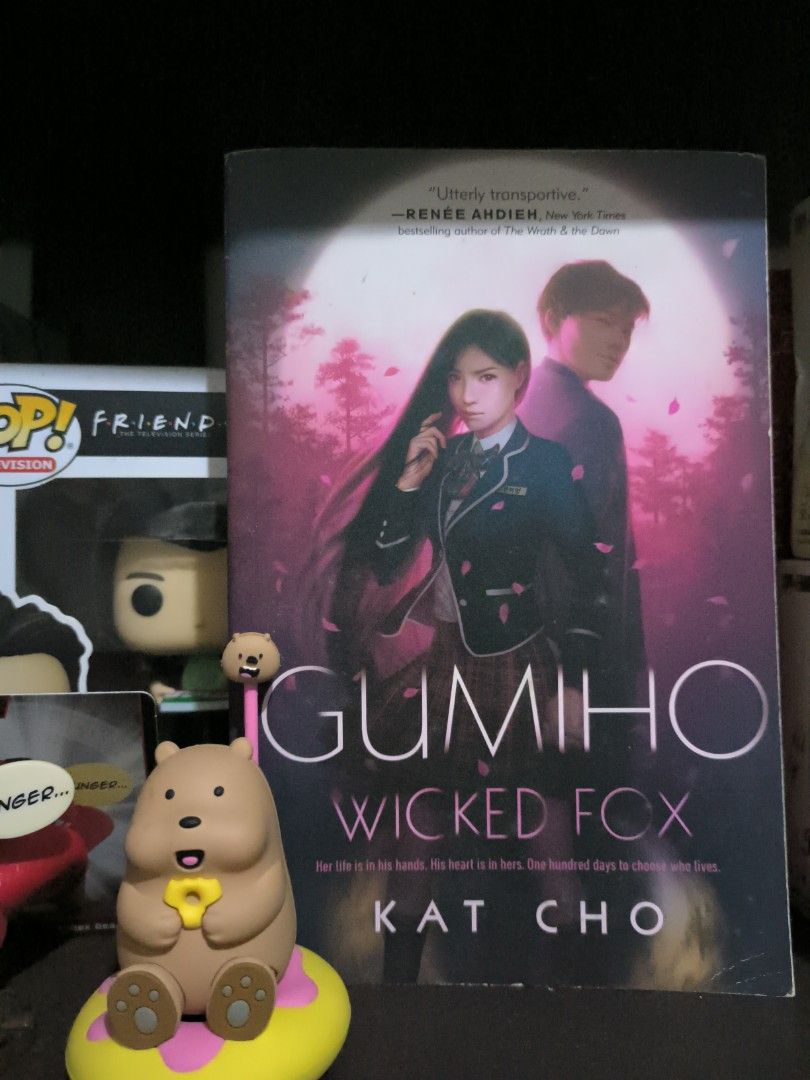 Gumiho: Wicked Fox by Kat Cho (Category: Storybooks) located in Caloocan City. Submitted by simplesheep (Listing ID 1415955215, Image 1). Description: Book is titled "Gumiho: Wicked Fox" by Kat Cho. It features a cover with two people and the title prominently displayed. The book has a quote from Renee Ahdieh. The book's tagline is "Her life is in his hands. His heart is in hers. One hundred days to choose who wins.".