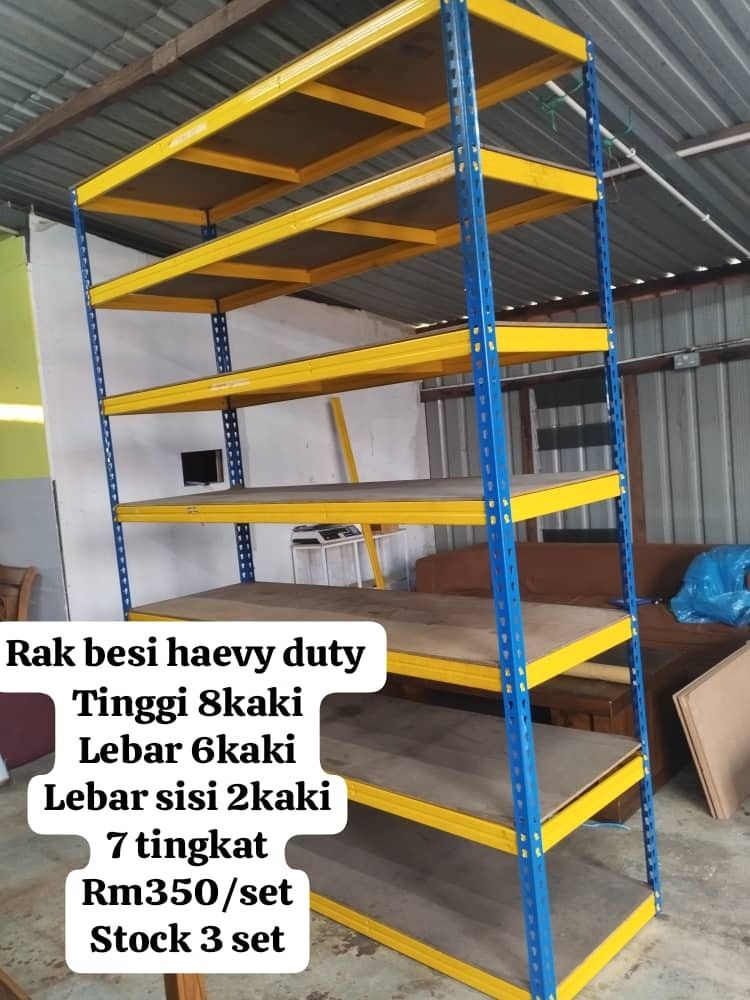 Home Racking 8ft Heavy Duty Shelving Rack 8ft x 6ft x 2ft, Furniture & Home Living ...