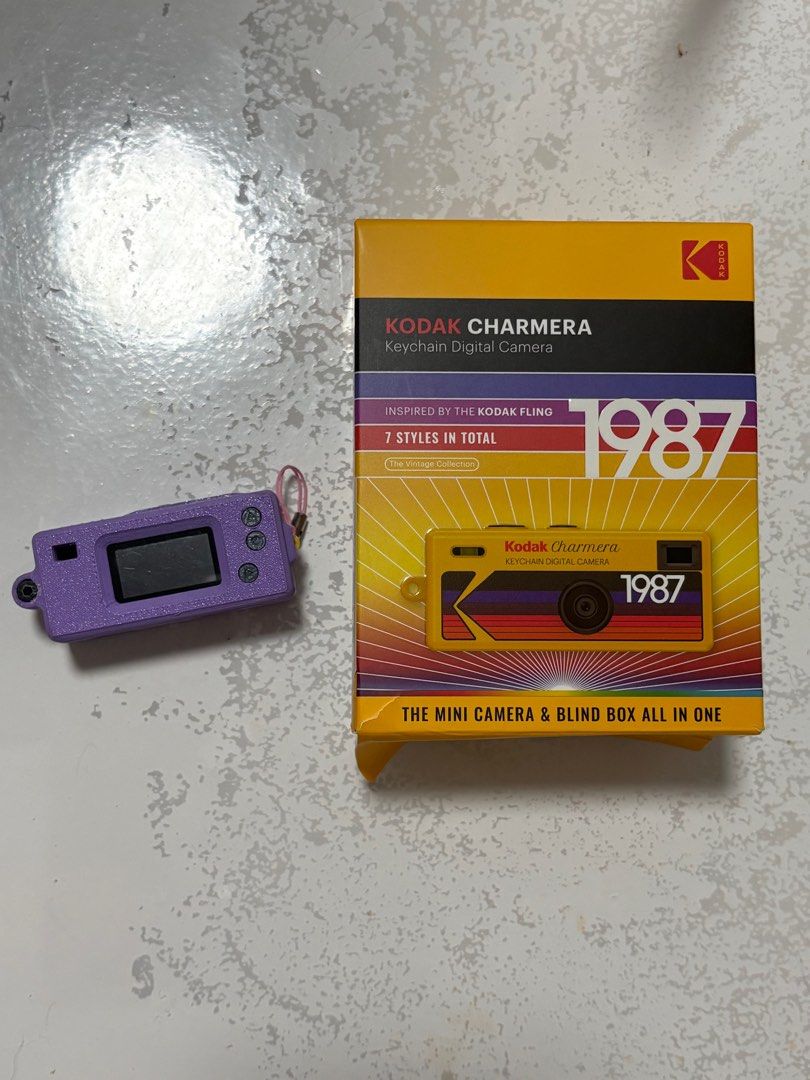 Kodak Charmera Keychain Digital Camera (Category: Cameras) located in Binan City. Submitted by abiancake (Listing ID 1415861331, Image 2). Description: Unit, case, cord & box Rfs: Extra ₱3,000 Can do sdd Mop: Bank transfer/Gcash 🧸 Biñan Laguna, PH only .