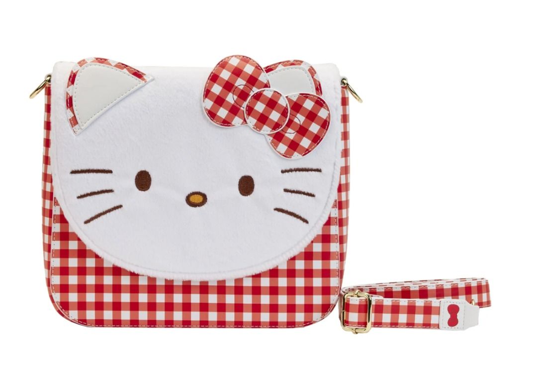 Loungefly Sanrio Hello Kitty Gingham Crossbody Bag (Category: Cross-body Bags) located in Quezon City. Submitted by vinylplus_3 (Listing ID 1415844063, Image 1). Description: Loungefly Sanrio Hello Kitty Gingham Crossbody Bag New: A brand-new, unused, unopened, undamaged item in its original packaging (where packaging is applicable). Packaging should be the same as what is found in a retail store, unless the item is handmade or was packaged by th