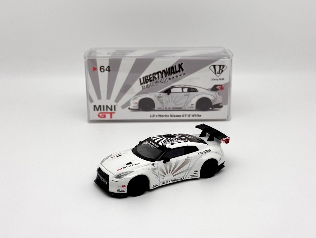 Mini GT LB Works Nissan GTR R35 White #64, Hobbies & Toys, Toys & Games ...