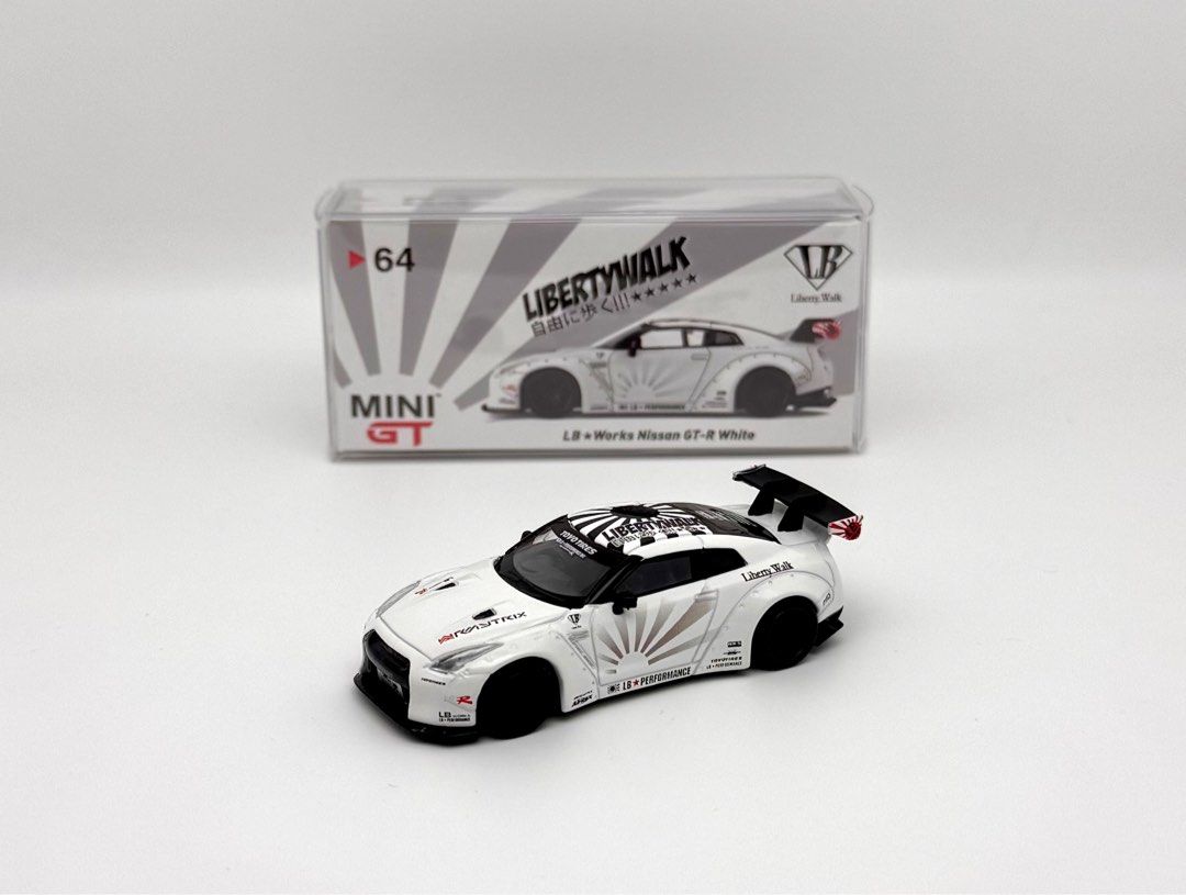 Mini GT LB Works Nissan GTR R35 White #64, Hobbies & Toys, Toys & Games ...
