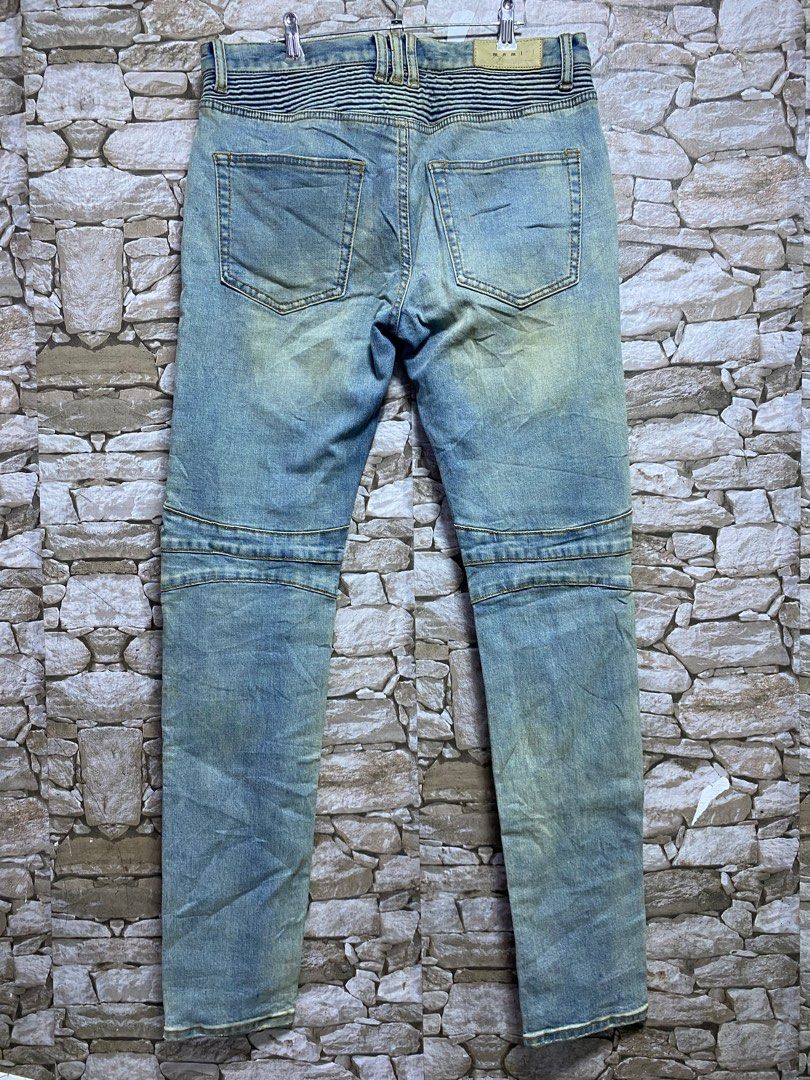 MNML biker denim pants 32x43 (Category: Jeans) located in Manila. Submitted by ownywest833 (Listing ID 1415997969, Image 2). Description: size 32 43L.