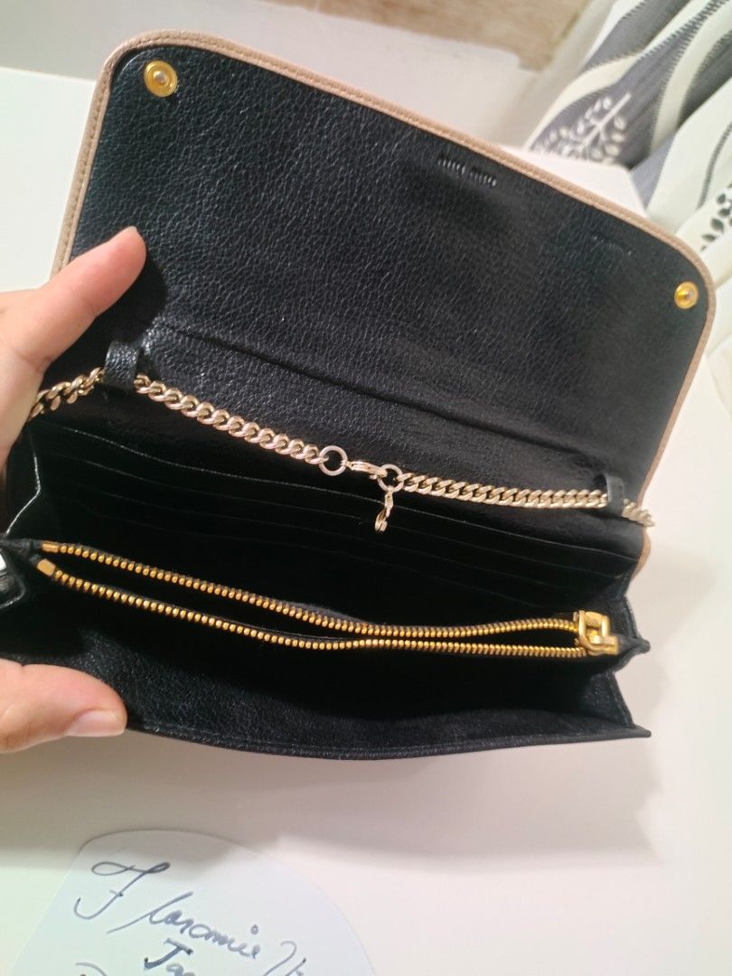 orig.miu Miu (Category: Luxury Bags & Wallets) located in Tagum. Submitted by janmarion049706 (Listing ID 1415924927, Image 3). Description: replaced strap genuine leather with sign of use bawal sa maselan.