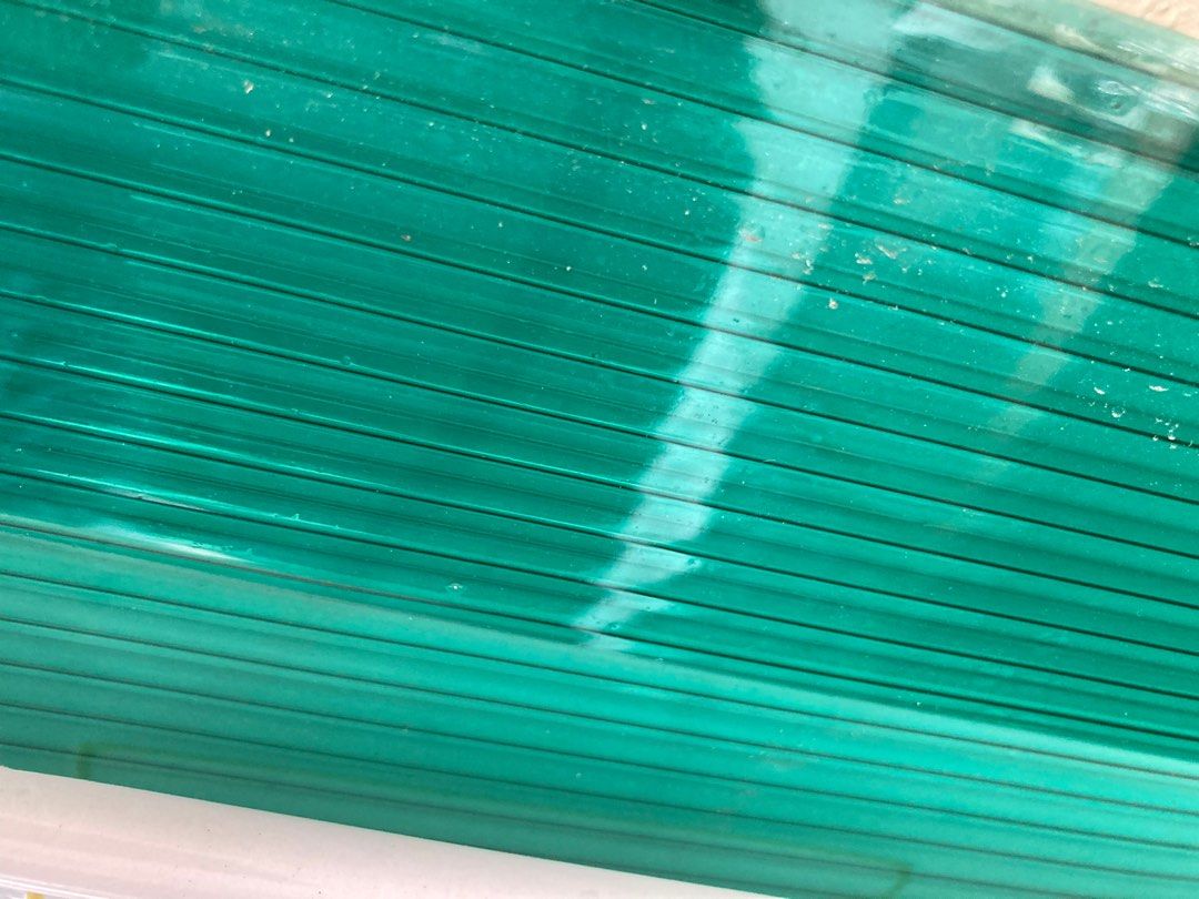 Polycarbonate sheet (Category: Construction & Building Materials) located in Manila. Submitted by wineandonl57288 (Listing ID 1415897324, Image 1). Description: Brand new Green Polycarbonate 4 x 8ft Ribbed 6mm Observe photos 2pcs for 2700 only.