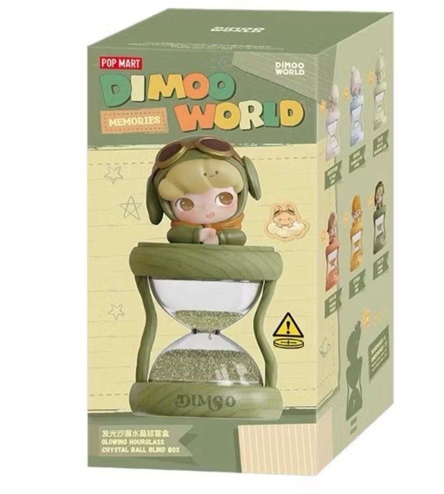POP MART DIMOO World Memories Hourglass Blind Box - First Swim, Hobbies ...