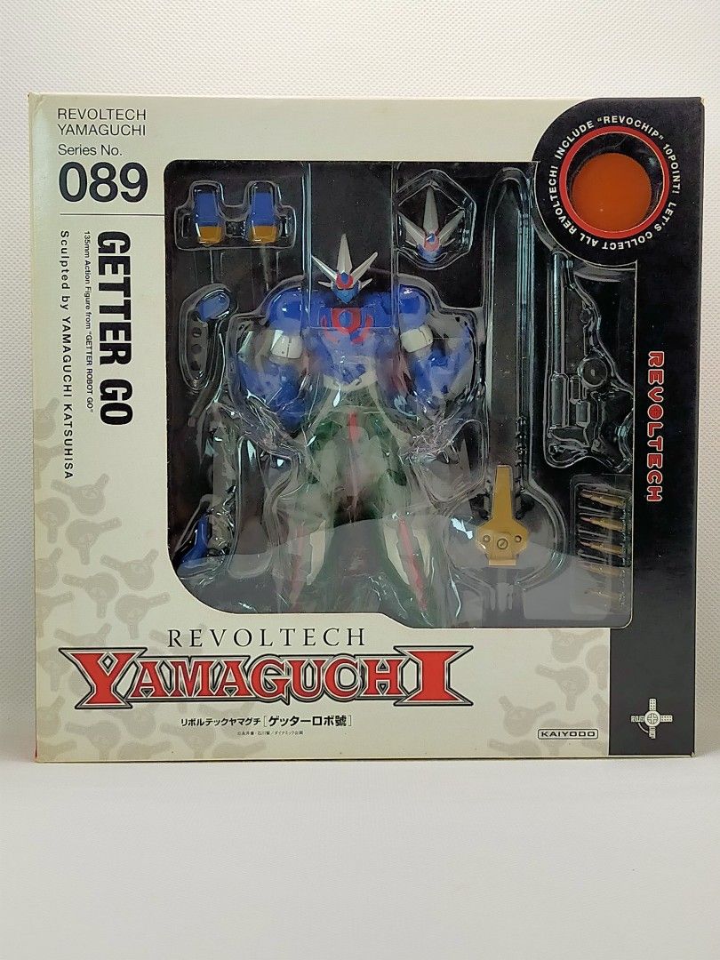 REVOLTECH 089 Getter Go (Category: Figurines & Statues) located in Sariaya. Submitted by sug0it0ys (Listing ID 1415880458, Image 1). Description: *Kindly read before messaging offers. Click on the ad to see full details. No Trades ❌ Pass on Low offers ❌ No Long Reservations ❌ ================= KAIYODO REVOLTECH 089 Getter Go *2010 release *UNOPENED *NOTE : - REVOLTECH boxes have no seal ===================== *Free shipping via LBC Payment Methods