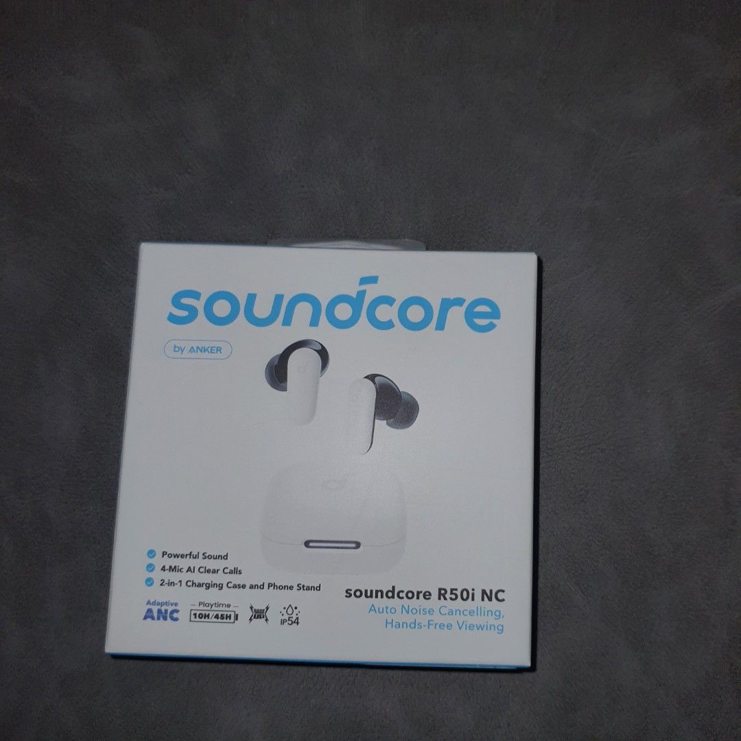 Soundcore r50i nc (Category: Earphones) located in Manila. Submitted by john-trade (Listing ID 1415947849, Image 2). Description: Brand new This is available while posted price indicated is per unit Can be pick up asap at pasig Shipping is available upon your booking, payment must be directly made by you before leaving my place fix price, non negotiable already a bargain For sale only.