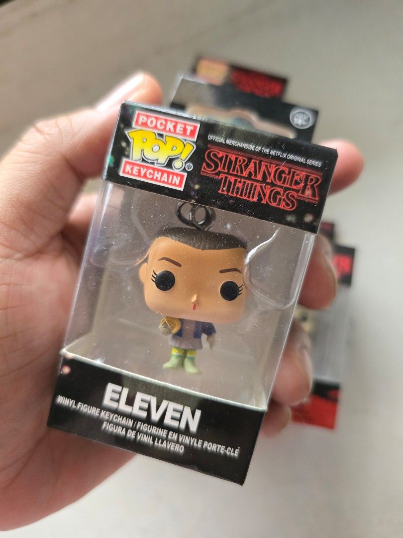Stranger Things Keychains (Category: Western Merchandise) located in Marikina City. Submitted by wigglywiggy (Listing ID 1415836614, Image 3). Description: - Stranger Things keychain -Php300 each - Includes Eleven, Dustin, and Steve figures - Each figure in box - Great for display or gifts.
