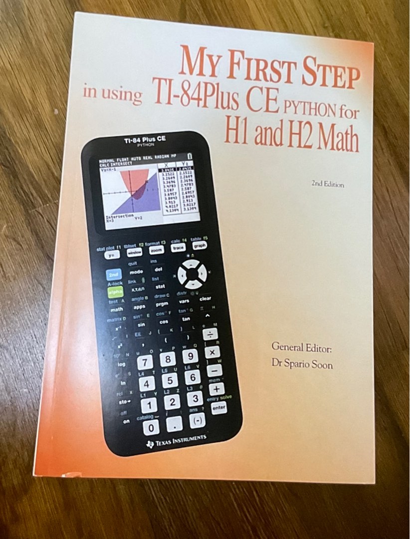 TI-84 Plus CE Python for H1/H2 Math Textbook, Hobbies & Toys, Books ...