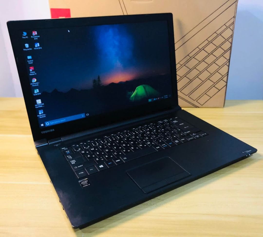 TOSHIBA DYNABOOK B65/R 99% SMOOTH (Category: Laptops & Notebooks) located in Quezon City. Submitted by mjmassortedfinds (Listing ID 1415972919, Image 3). Description: 💻 TOSHIBA DYNABOOK B65/R 💻 —₱ 8,499 ONLY😍 (UNIT & CHARGER) 🎁W/FREEBIES 🔎Specs: • INTEL CORE i5 5300U 2.30 GHZ ‼️ • 8 GB RAM • 500 GB STORAGE • 15” WIDESCREEN • 1366 x 768 DISPLAY RESOLUTION • WIFI • HDMI • USB PORT 3.0 (4x) • VGA • SD CARD • AUDIO PORT • LAN 🗨️BUDGET FRIENDLY 