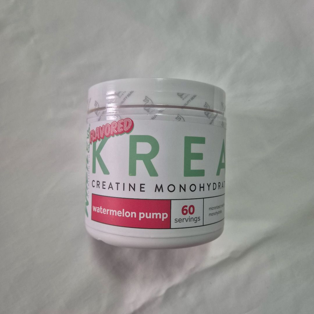 Wheyl KREA Creatine Monohydrate Strawberry Pump (Category: Sports & Fitness Nutrition) located in Makati City. Submitted by raceday.rdy (Listing ID 1415926626, Image 2). Description: Wheyl KREA Creatine Monohydrate 300g Strawberry Pump Brand new, sealed 60 servings per tub Best before: June 2026.