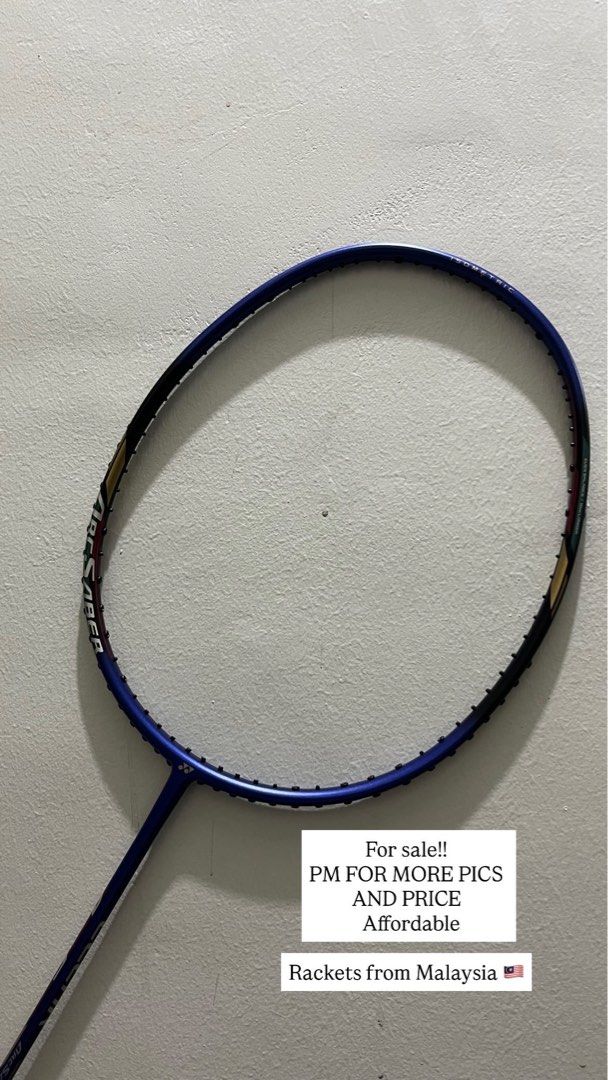 Yonex Badminton Rackets (Category: Racket and Ball Sports) located in Manila. Submitted by camillebua04644 (Listing ID 1415874011, Image 1). Description: - Yonex badminton rackets - Available in multiple colors - from Malaysia -5U G5 - fixed price: 3,950 free string and grip (yonex) .