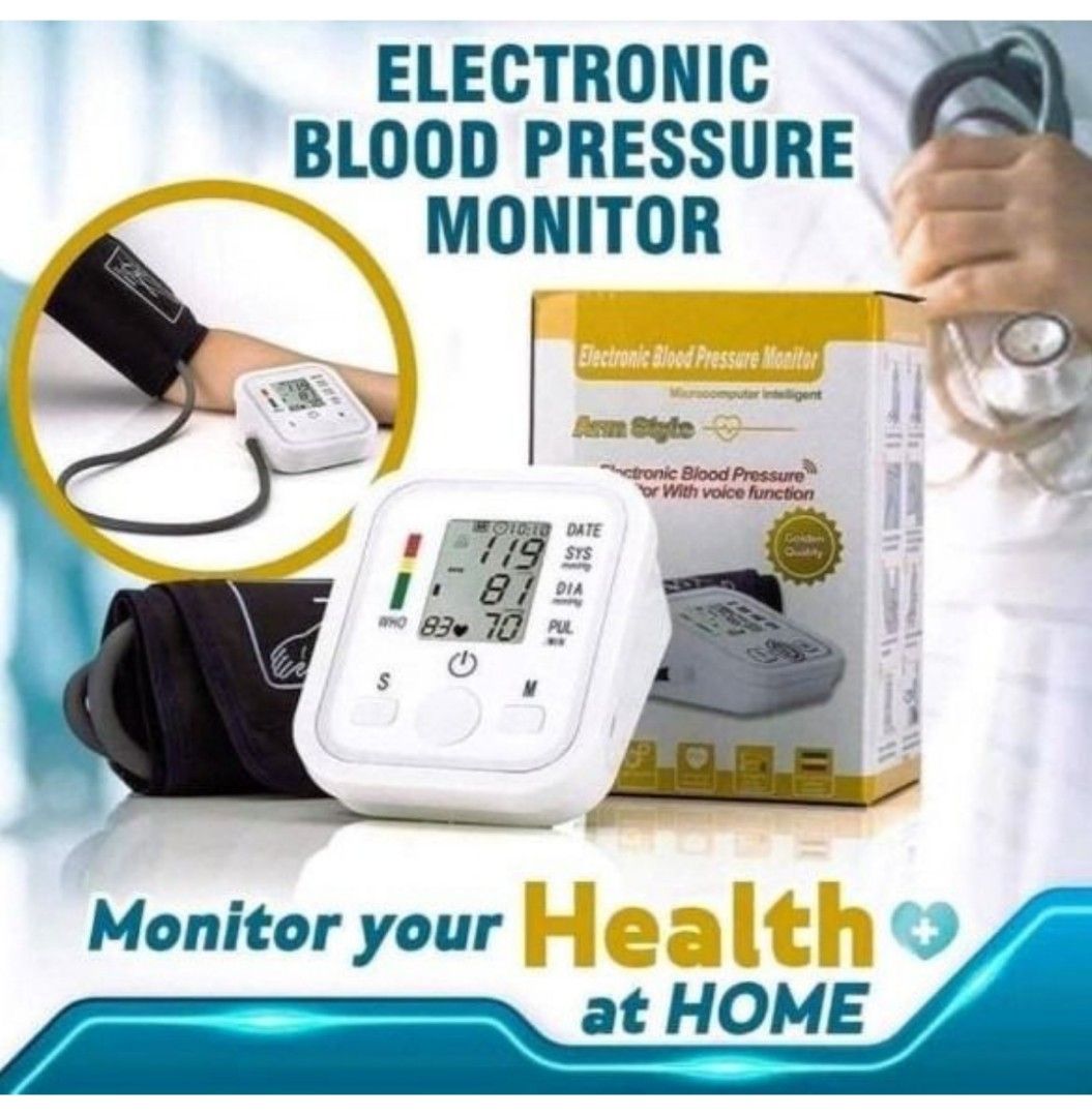 [1hr Delivery] Electronic Digital Blood Pressure Monitor BP Monitor ...