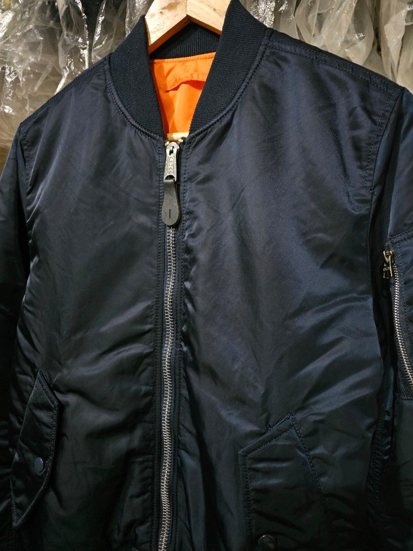 Alpha Industries MA-1 Flight Bomber Jacket (Category: Coats, Jackets and Outerwear) located in Las Pinas. Submitted by theloopcloset (Listing ID 1416215115, Image 2). Description: Alpha Industries MA-1 Flight Bomber Jacket Size: Small on tag Dimensions: 22x25 1,850+sf.