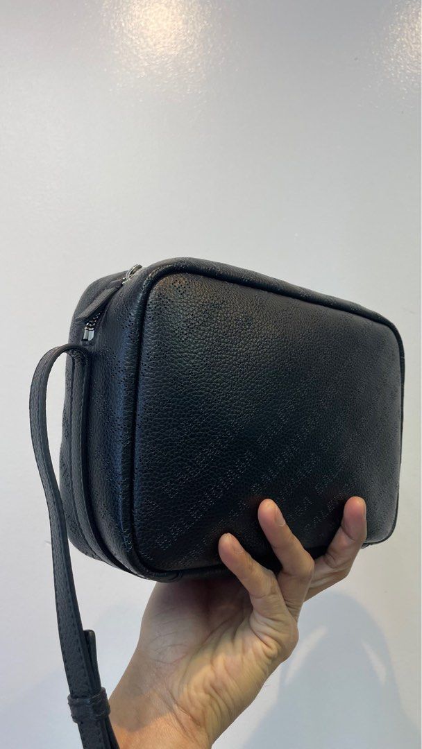 BALENCIAGA Everyday Black Perforated Camera bag (Category: Luxury Bags & Wallets) located in Manila. Submitted by luxemax_09 (Listing ID 1416025015, Image 2). Description: .