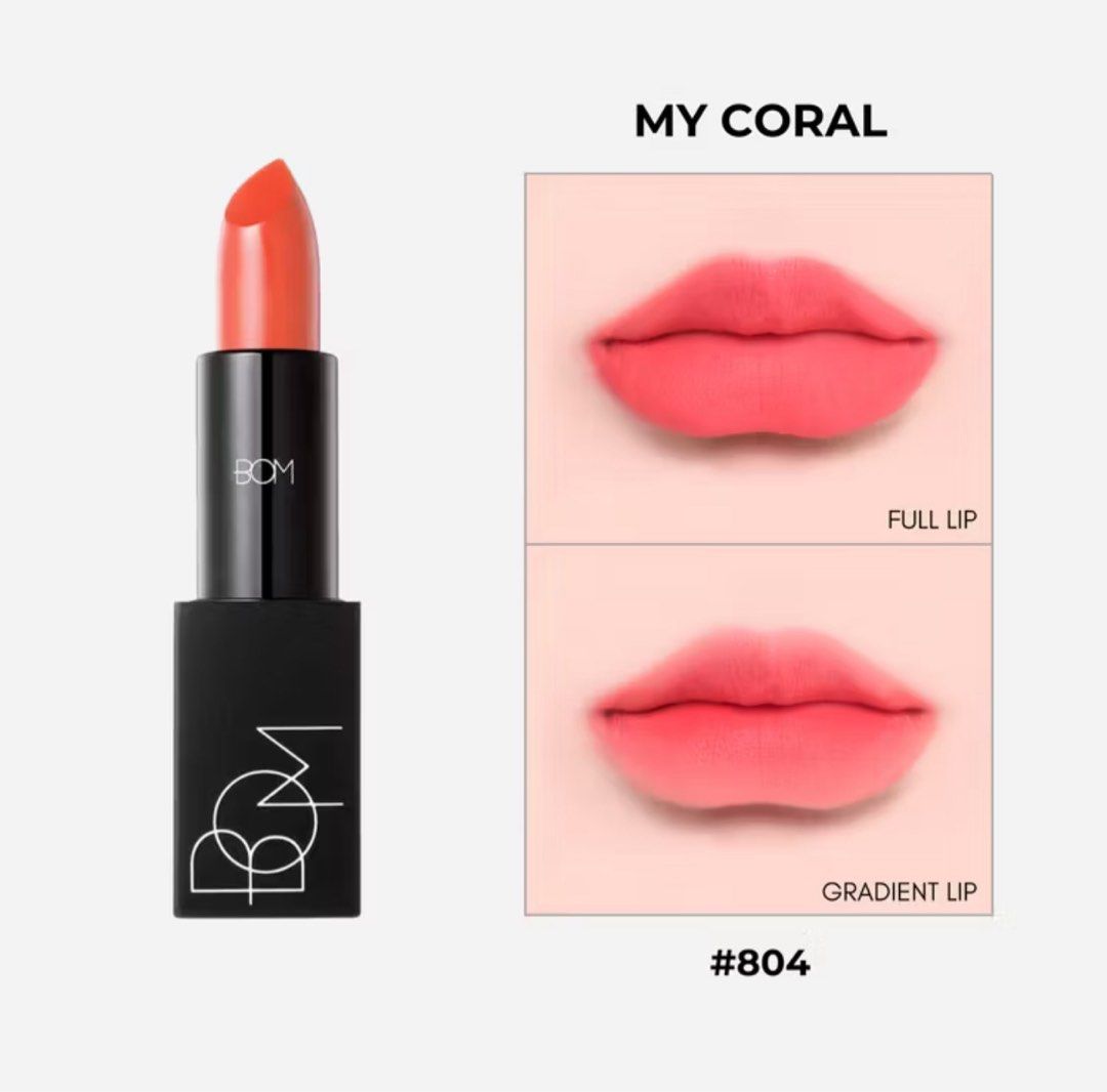 BOM Lipstick - Various Shades (Category: Makeup) located in Cebu City. Submitted by roselle.gallinero (Listing ID 1416147348, Image 3). Description: BOM Cosmetics My Lipstick 3.5 g SRP: $20 Sale Price: ₱500 each Shades: 005 My Light Coral 802 My Cherry Red 803 My Orange 805 My Light Coral 810 My Brick Red.