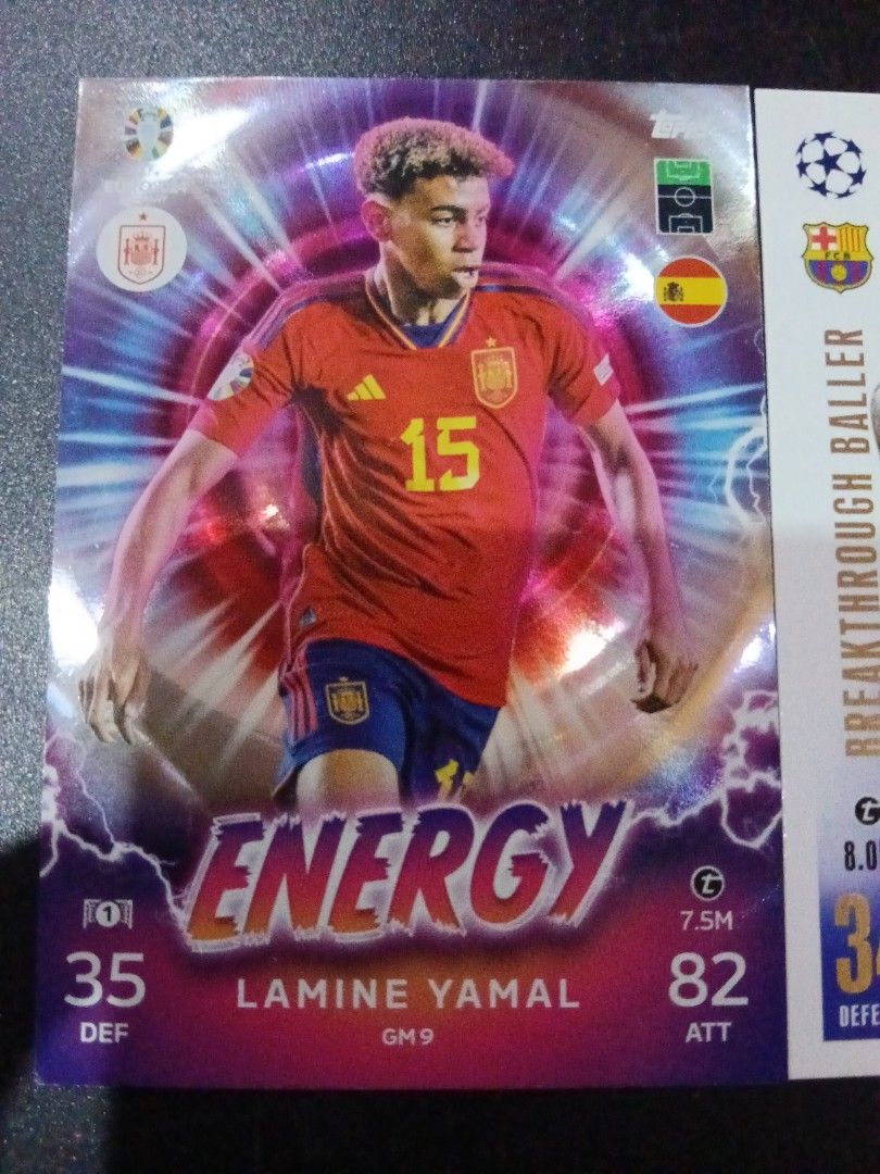 (Combo - True RC)Lamine Yamal Topps Match Attax 23/24 Football Trading ...