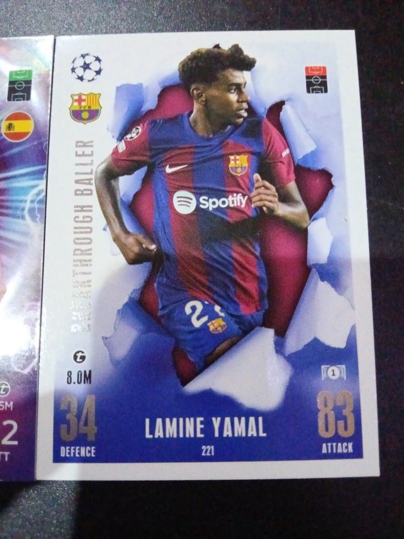 (Combo - True RC)Lamine Yamal Topps Match Attax 23/24 Football Trading ...