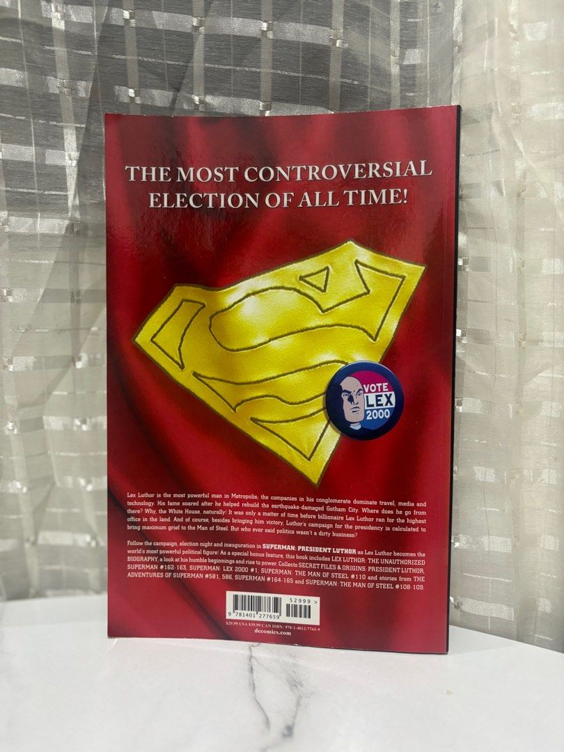 DC Comics - Superman: President Luthor (Category: Comics & Manga) located in Marikina City. Submitted by krypton98 (Listing ID 1416143849, Image 2). Description: Trade paperback. Complete pages. MOP: Payment First. GCash/MariBank only. Metro Manila buyers only. .