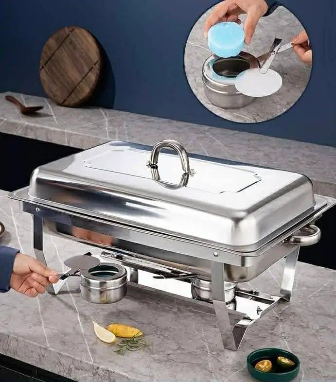 Double Chafing Dish (Category: Food Organization & Storage) located in Manila. Submitted by micoooy (Listing ID 1416168443, Image 3). Description: .