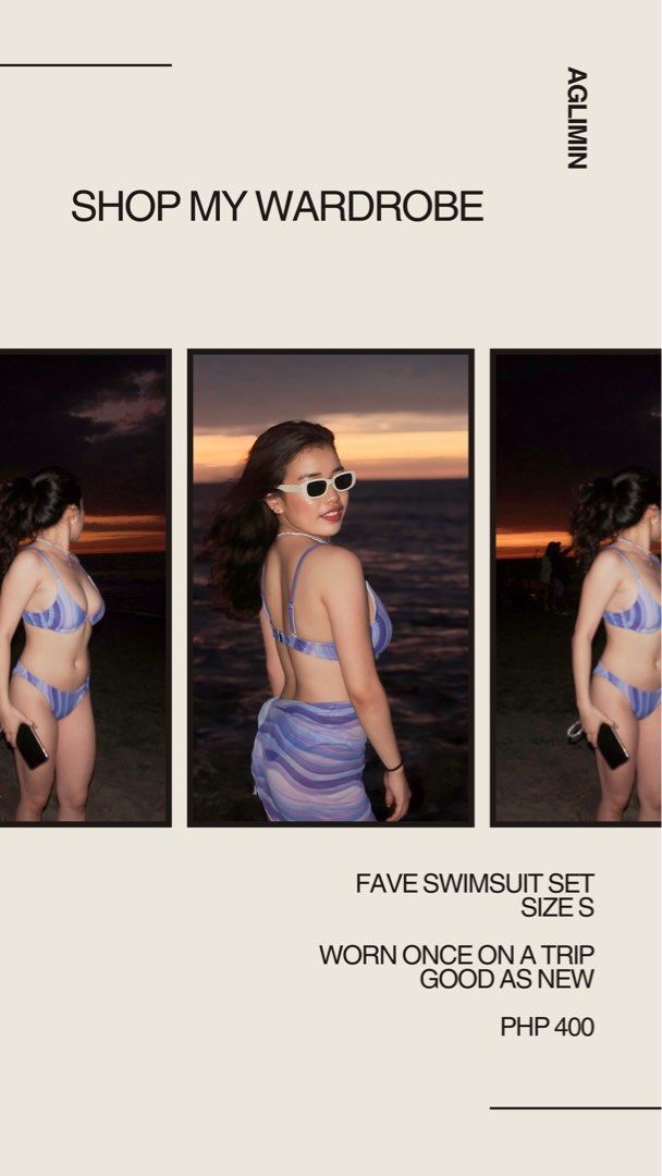 Fave Swimsuit Set - Size S (Category: Bikinis & Swimsuits) located in Mabalacat. Submitted by favewears (Listing ID 1416176774, Image 1). Description: - Size: S - Condition: Excellent (worn once) - Perfect for beach trips! - Trendy swimwear - Great price!.