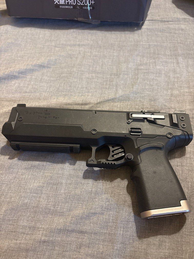 Nerfty (Category: Toys & Games) located in Kuala Lumpur. Submitted by treasurehunt_2 (Listing ID 1416137655, Image 3). Description: Fire Red Pro S200+ nerf gun Free 4 x Mag Lightly used Remarks use good quality bamboo soft foam dart to avoid stuck..