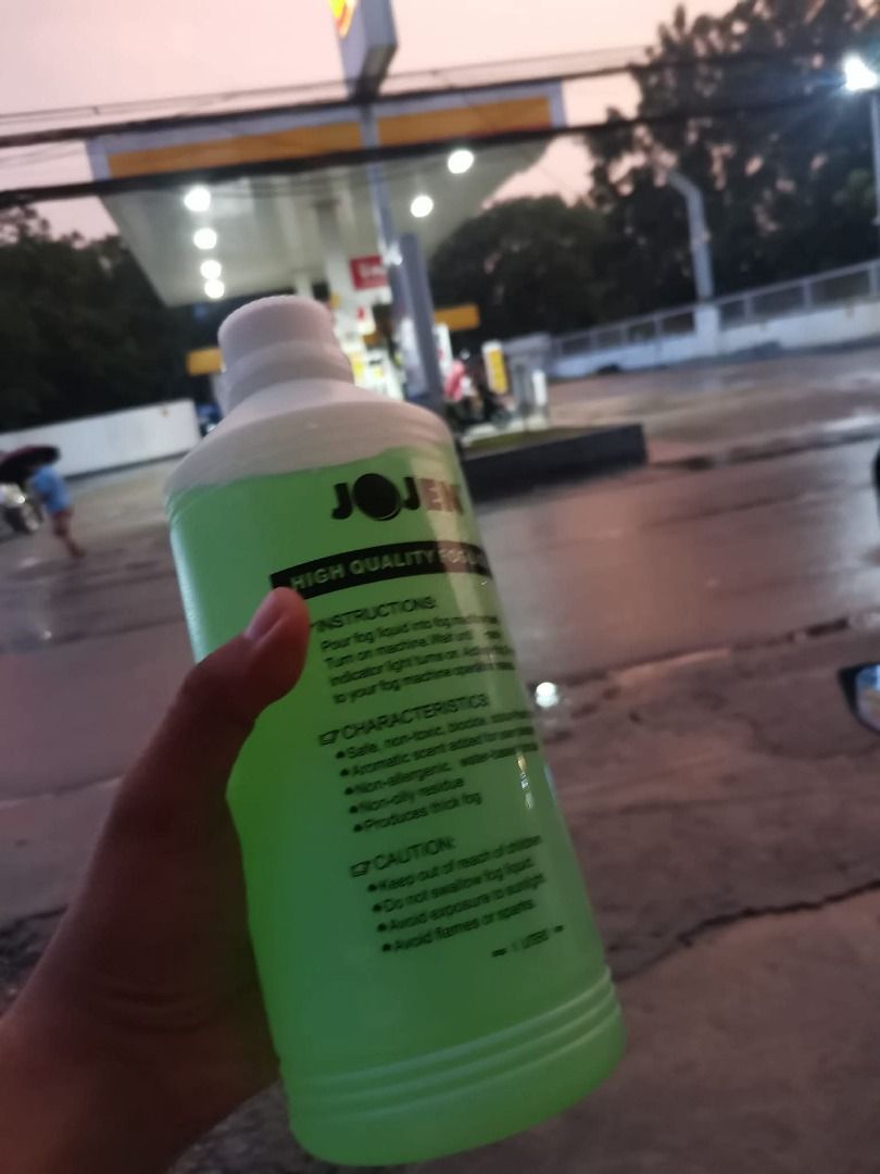 Fog Juice 1L (Category: Everything Else Others) located in Manila. Submitted by welltimedcollective (Listing ID 1416129151, Image 3). Description: - Jojen High-Quality Fog Liquid - 1-Liter Bottle - Includes Connectors - Safe and Non-Toxic - Water-Based - Perfect for Fog Machines .