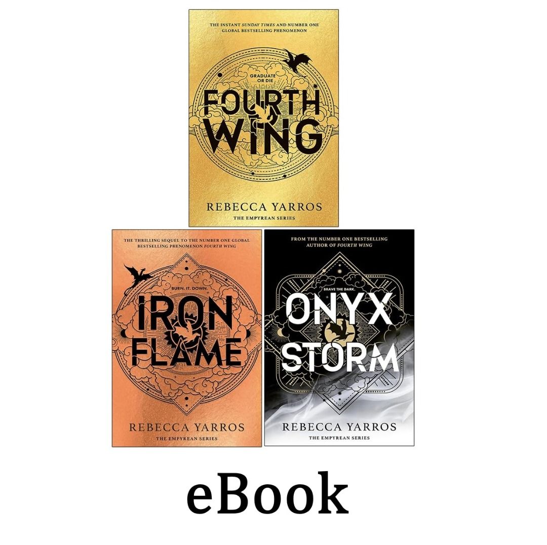 Fourth Wing, Iron Flame & Onyx Storm Set - Digital Product (Category: Storybooks) located in Caloocan City. Submitted by ereaderscorner (Listing ID 1416035029, Image 2). Description: The Empyrean Series Collection - Includes: Fourth Wing, Iron Flame, Onyx Storm - Instant Access - Digital Product.